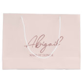 Nom de la fête de mariage personnalisée Sac en pap (Dos)