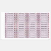 Nom de la fille Tissu Vêtements Étiquette Rainbow  (Feuille)