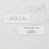 Nom de la graduation Carte manuscrite de classe de (Devant / Derrière)