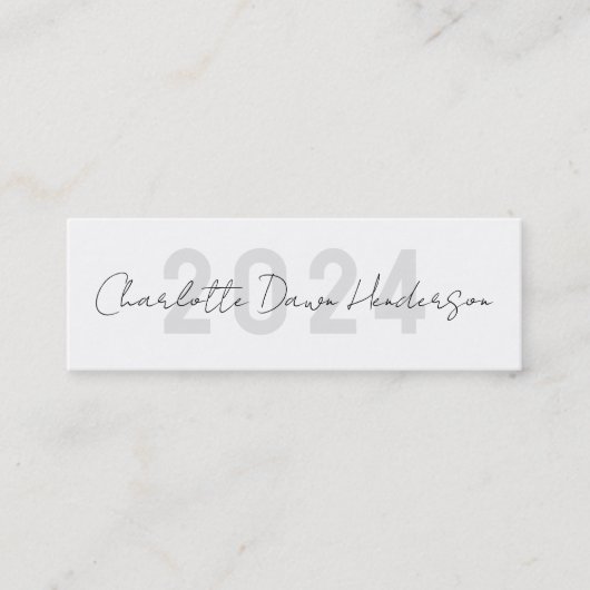 Nom de la graduation Carte manuscrite de classe de (Devant)