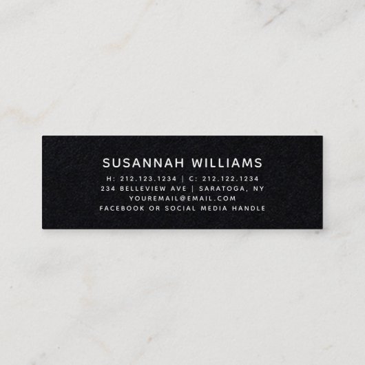 Nom de la graduation Carte Script moderne Insérer  (Dos)