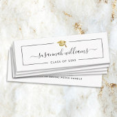 Nom de la graduation Carte Script moderne Insérer