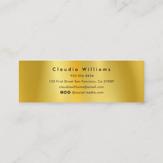 Nom de la graduation Carte Script moderne Insérer  (Dos)