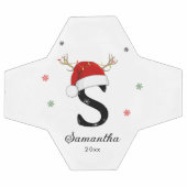 Nom de la lettre Santa Hat | Monogramme | Initiale (Plat)