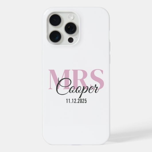Nom de la mariée avec Mariage Date Crimson Light P (Verso)
