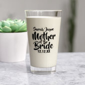Nom de la mère de la mariée Verre Cadeau de mariag