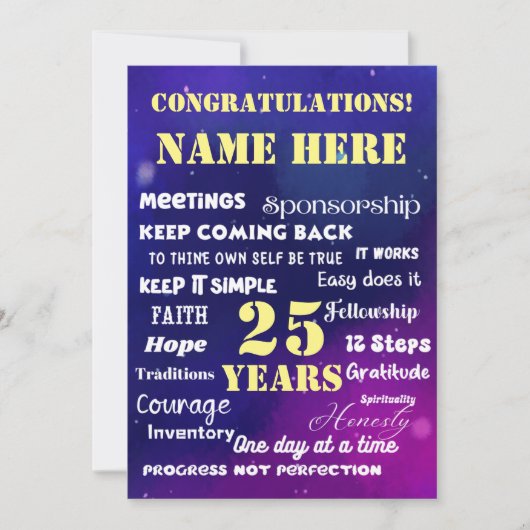 Nom de la Personnaliser/jalon Carte de récupératio (Devant)