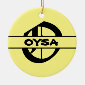 Nom de la Personnaliser Lettre ornement (Devant)