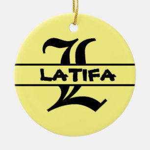 Nom de la Personnaliser Lettre ornement