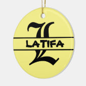 Nom de la Personnaliser Lettre ornement (Gauche)