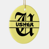 Nom de la Personnaliser Lettre ornement (Droite)