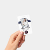 Nom de la photo Badge d'ID employé | Marine White (À main)