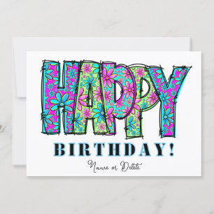 *NOM DE LA PHOTO Carte d'anniversaire personnalisa