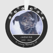 Nom de la photo de l'animal de compagnie Memorial  (devant)