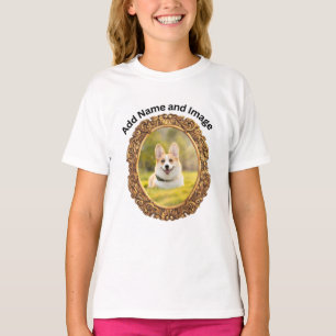 Nom de la photo personnalisée Texte T-shirt person