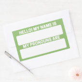 Nom de la Pistache et Étiquettes du Pronoun (Enveloppe)