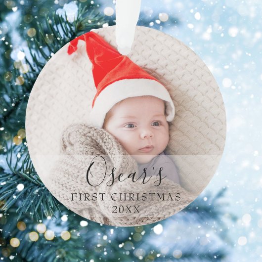 Nom de la première photo de bébé à Noël