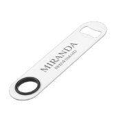 Nom de la servante d'accueil personnalisée classiq (Devant angulaire)