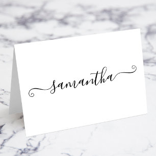 Nom de la signature Black Cute Cartes de place