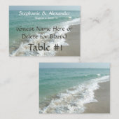 Nom de la table de mariage de destination Cartes d (Devant / Derrière)