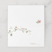 Nom de la vigne florale Cartes de place (Extérieur déplié)