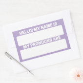 Nom de la Wisteria & Pronoun Étiquettes (Enveloppe)