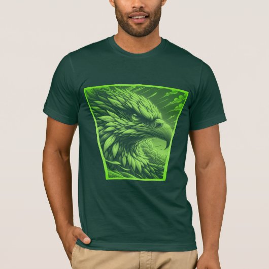 Nom de l'aigle vert Graphique T-shirt (Devant)