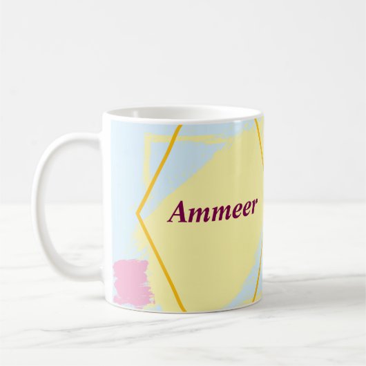 Nom de l'ammeer tasses, nom d'impression sur tasse (Gauche)