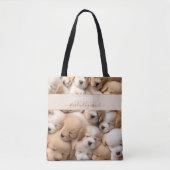 Nom de l'Amoureux des chiens Puppies Cute Sac four (Devant)