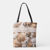 Nom de l'Amoureux des chiens Puppies Cute Sac four (Dos)