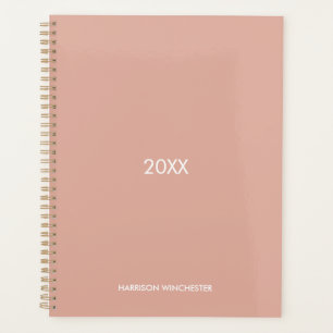 Nom de l'année professionnelle élégante rose pâle