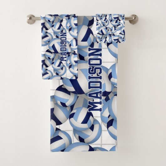 nom de l'athlète de volley-ball marine bleu clair (En situation)