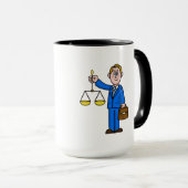 Nom de l'avocat masculin Mug (Devant droit)