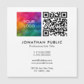 Nom de l'employé Code QR Modèle du logo de l'entre (Devant)