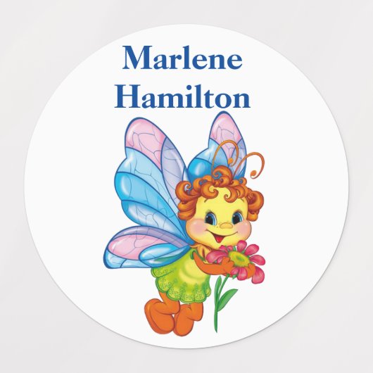 Nom de l'enfant Étiquettes (Design 2)