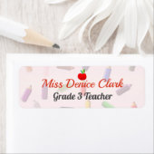 Nom de l'enseignant et Étiquette rose de classe (En situation)