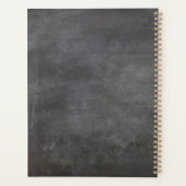 Nom de l'enseignant Gold Script Red Apple Blackboa (Dos)