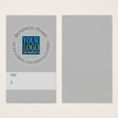 Nom de l'entreprise, adresse du logo, taille et pr (Devant & derrière)