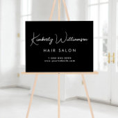 Nom de l'entreprise Design Signature Script Noir