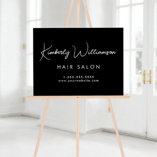 Nom de l'entreprise Design Signature Script Noir