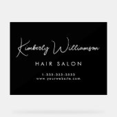 Nom de l'entreprise Design Signature Script Noir (Recto)