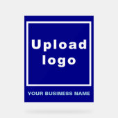 Nom de l'entreprise et logo sur le panneau acryliq (Recto)