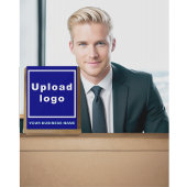 Nom de l'entreprise et logo sur le panneau acryliq