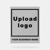 Nom de l'entreprise et logo sur le signe acrylique (Recto)