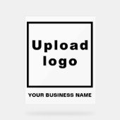 Nom de l'entreprise et logo sur le signe acrylique (Recto)