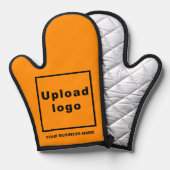 Nom de l'entreprise et logo sur Mitten de four de (Recto/Verso)
