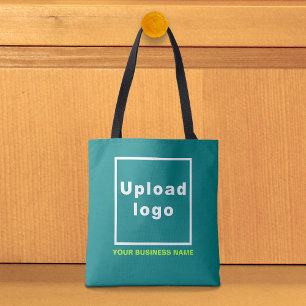 Nom de l'entreprise et logo sur un sac fourre-tout
