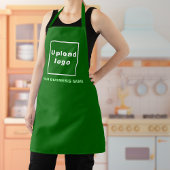 Nom de l'entreprise et logo vert tablier