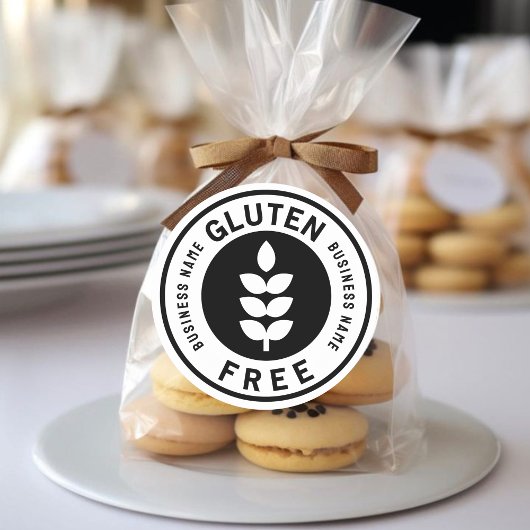 Nom de l'entreprise Gluten Free Food Étiquette