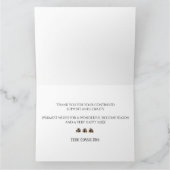 Nom de l'entreprise moderne carte de Noël (Intérieur)